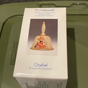 Goebel Hummel Bell with Floral Design 1991 - Cream